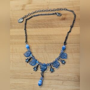 Sylvie Germain Necklace Blue bead